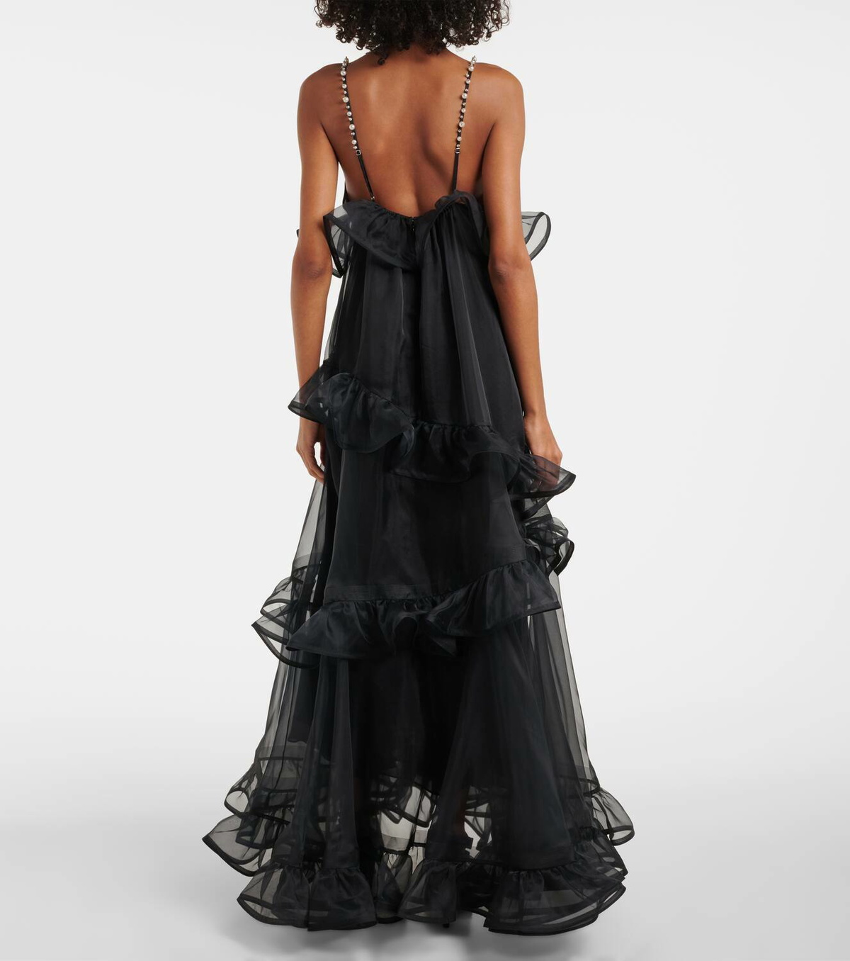 crushed organza dress Ivory/Burgundy Satin Bodice w/Two Tone Crushed Organza Bubble Dress