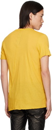 Rick Owens Yellow Porterville Basic T-Shirt