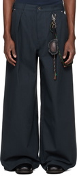 Song for the Mute Black Super Baggy Trousers