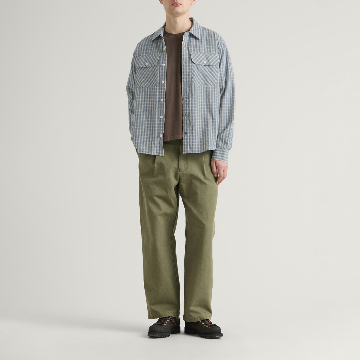 Corridor Men's Americana Check LS in Blue