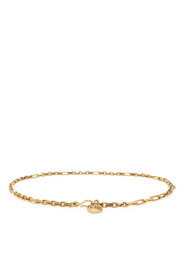 Photo: Etro Logo-engraved Chain Belt Gold
