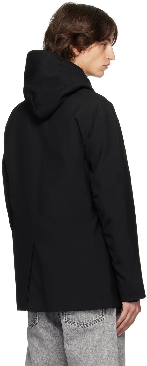 N.Hoolywood Black Tailored Oversized Jacket