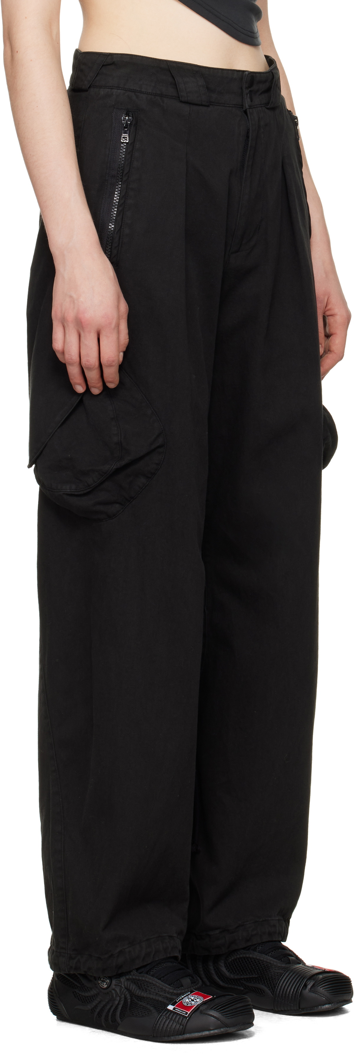 HYEIN SEO Black Dyed Cargo Pants