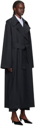 LESET Navy Jane Trench Coat