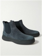 Tod's - Suede Chelsea Boots - Blue
