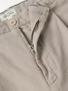 Hartford - Tommy Straight-Leg Cotton-Twill Trousers - Neutrals