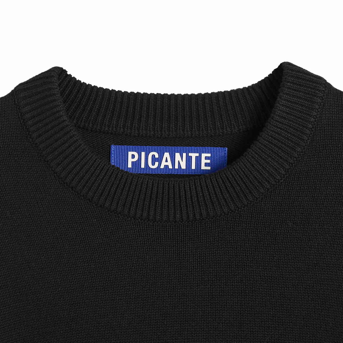 END. x PICANTE Headline Knit Sweater in Black