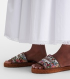 Dolce&Gabbana Floral espadrille slides