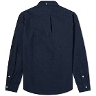 Gitman Vintage Men's Button Down Classic Flannel Shirt in Navy