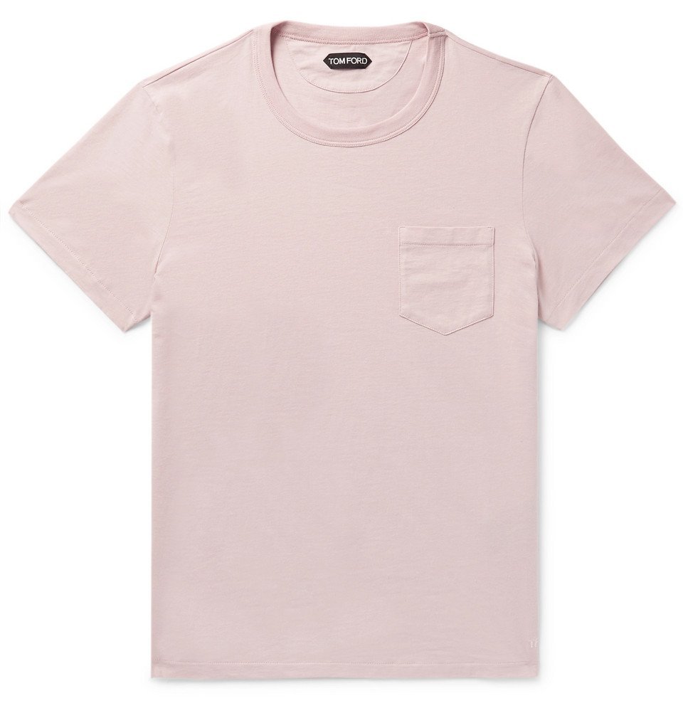 TOM FORD Cotton Jersey Crewneck T-Shirt