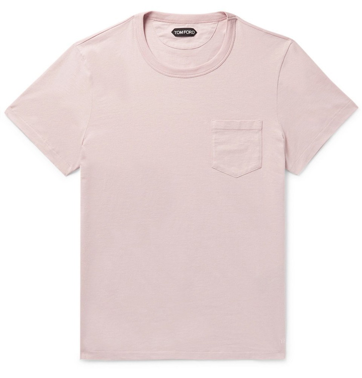 Photo: TOM FORD - Cotton-Jersey T-Shirt - Men - Pink