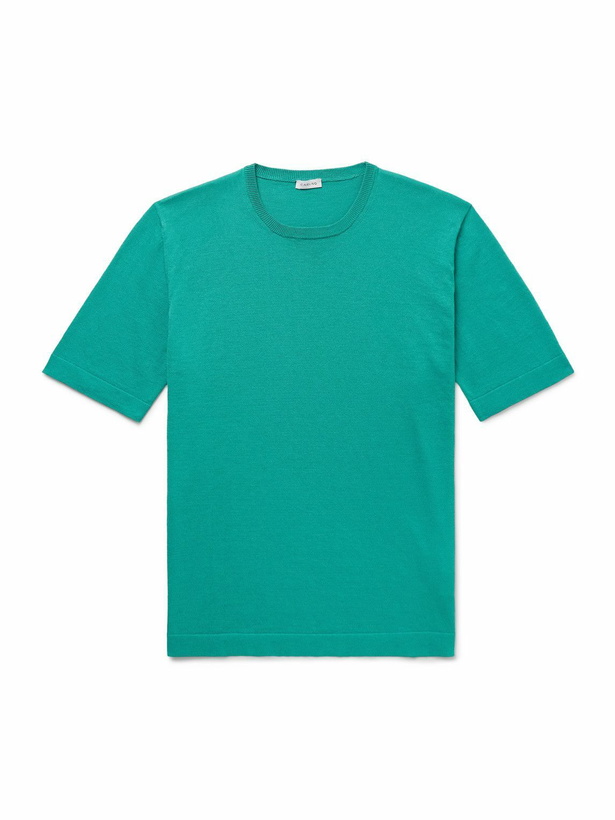 Photo: Caruso - Slim-Fit Cotton T-Shirt - Blue