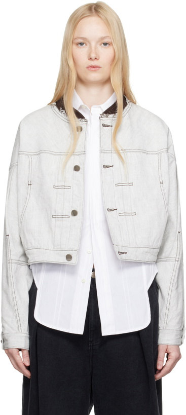 Photo: ADER error White 1601 Trucker Denim Jacket