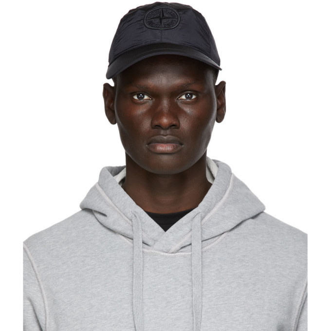 Photo: Stone Island Black Nylon Drawstring Cap