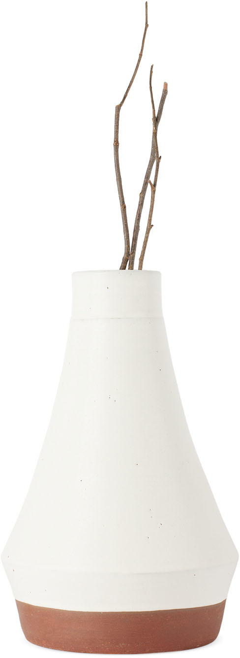 Perla Valtierra Off-White Tikal Mediano Vase