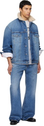 Acne Studios Blue Faded Denim Jacket