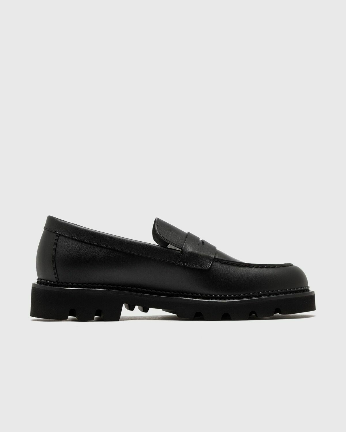 Collegium PILLAR LUG PENNY Black Mens Casual Shoe
