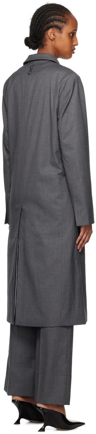 REMAIN Birger Christensen Gray Relaxed Coat