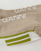 Ganni Sporty Socks Beige - Womens - Socks