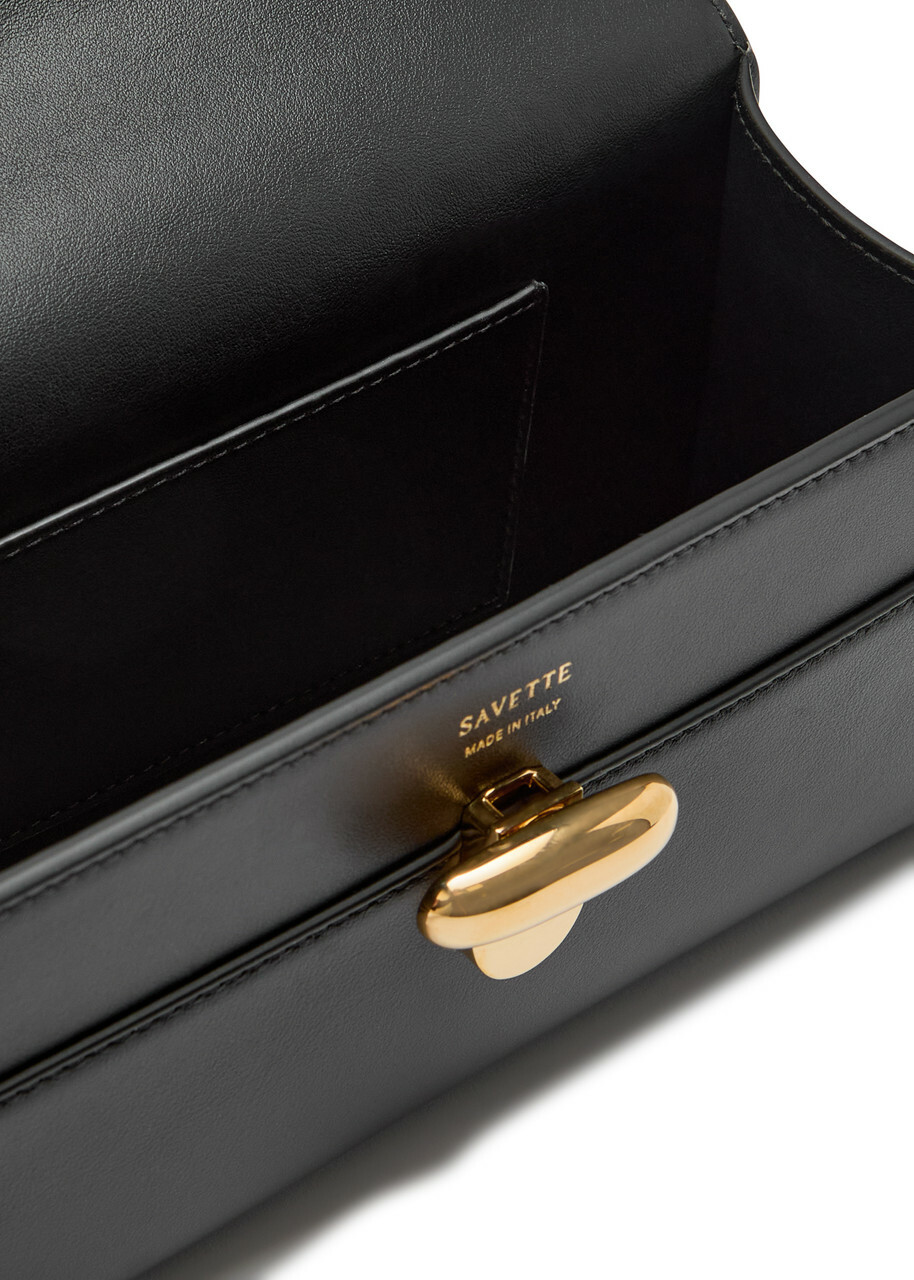 Savette Symmetry Chain Leather Pochette - Black - One Size