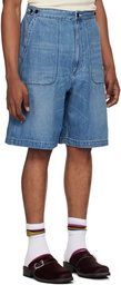 nanamica Indigo Work Denim Shorts