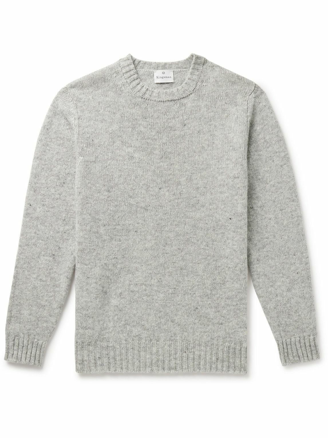 Kingsman - Shetland Wool Sweater - Gray Kingsman