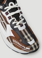 Burberry - Sean Check Sneakers in Brown