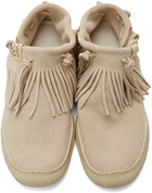 Visvim Beige Gila Shaman Coyote Moccasins