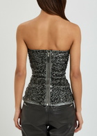 Rick Owens Sequin-embellished Mesh top Black