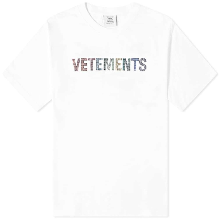 Photo: VETEMENTS Crystal Logo Tee