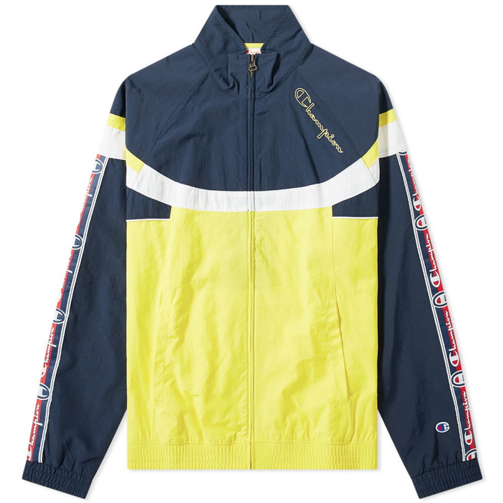 Photo: Champion Reverse Weave Taped Colour Block Track Top