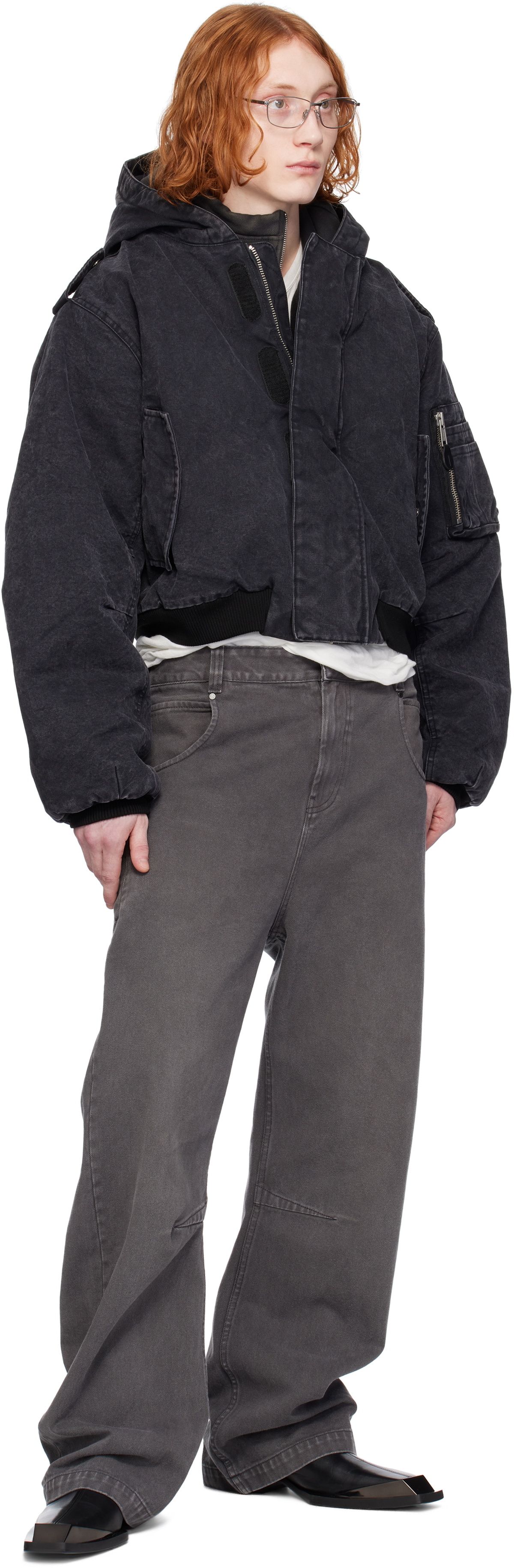 ジャケット・アウター ENTIRE STUDIOS W2 BOMBER black size L Entire Studios Black W2 Bomber Jacket Entire Studios