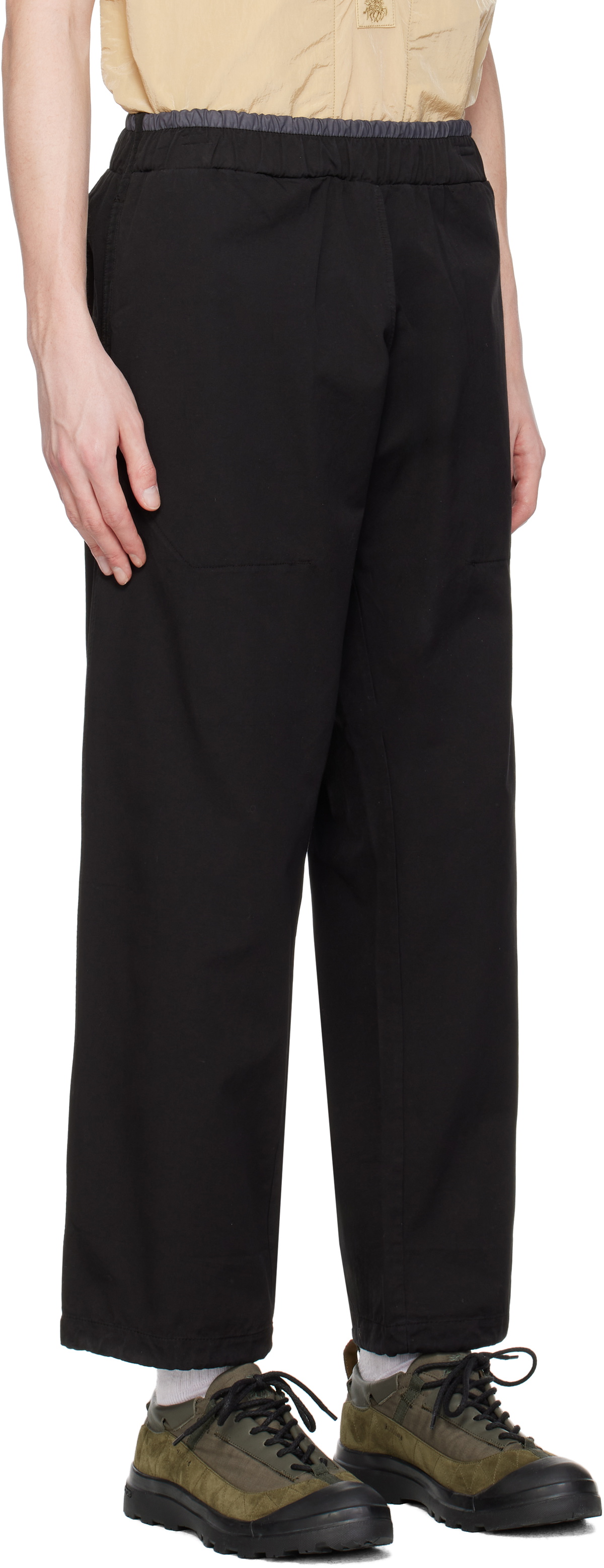 RANRA Black Way Soft Cotton Track Pants