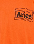Aries Mens T-shirt in Orange