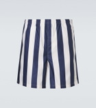 Ami Paris Striped swim trunks