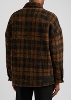Nahmias Checked Bouclé Jacket Brown