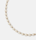 Alessandra Rich Embellished faux pearl necklace