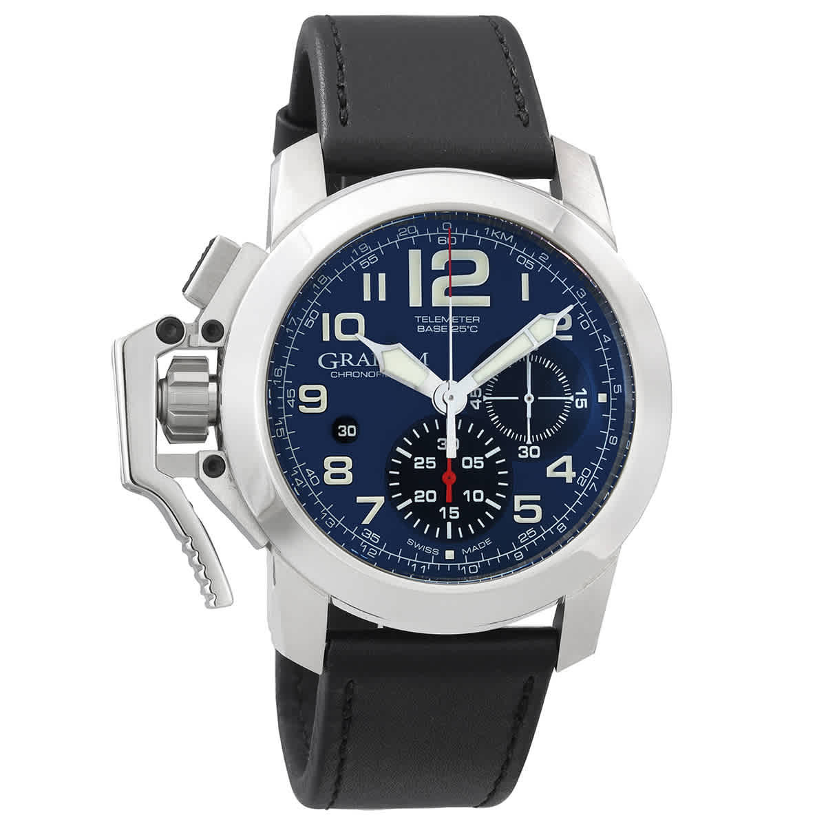 Graham Chronofighter Chronograph Automatic Blue Dial Mens Watch 2CCAS.U01A