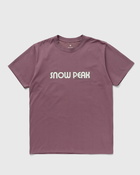 Snow Peak Land Station T Shirt Pink - Mens - Shortsleeves