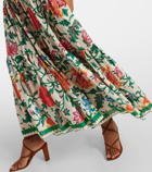 La DoubleJ Big tiered cotton and silk maxi skirt