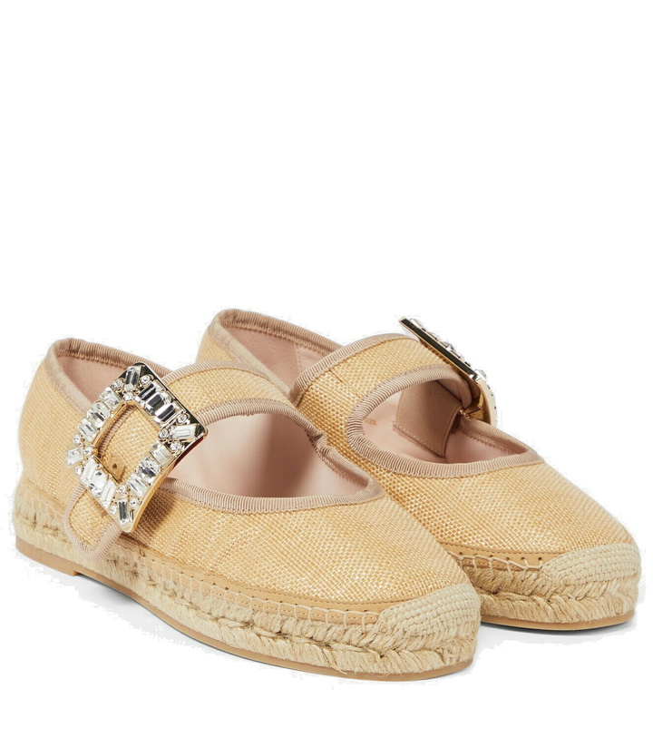 Photo: Roger Vivier Babies embellished canvas espadrilles