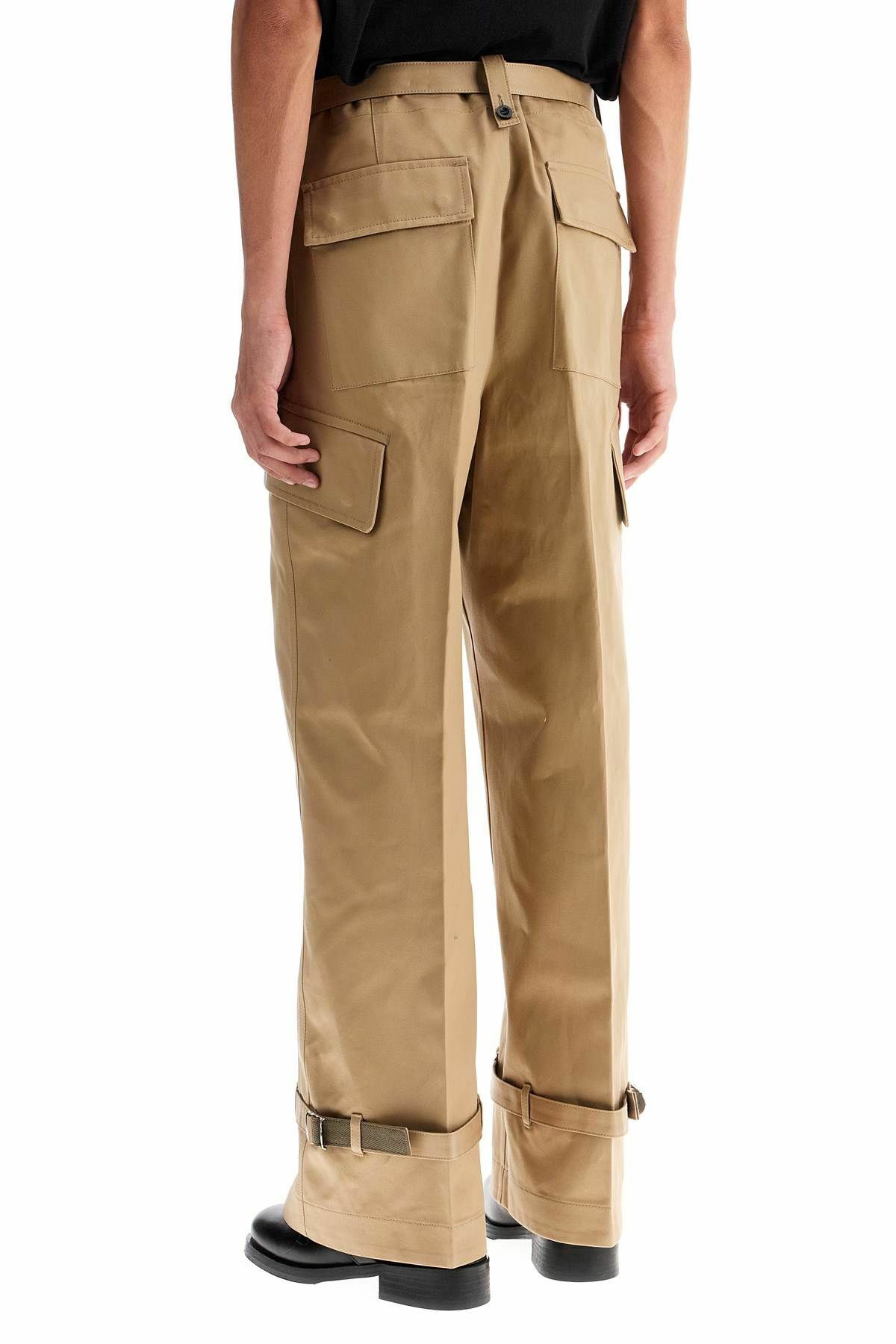 SACAI cotton chino pants for Beige Sacai