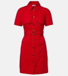 Burberry Belted wool shirt dress