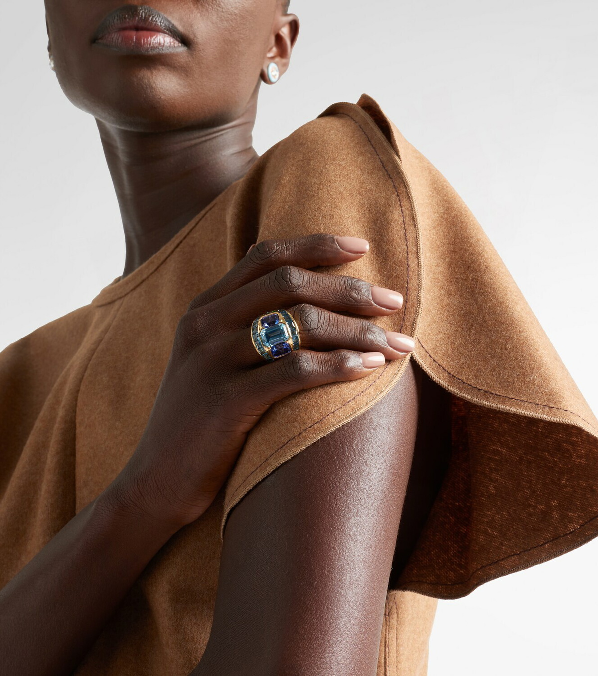 Marina B Ezia 18kt gold ring with gemstones