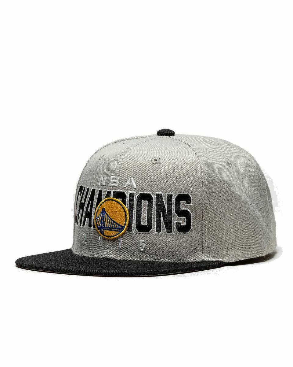 Photo: Mitchell & Ness Nba Champs Snapback Cap Hwc Golden State Warriors 2015 Grey - Mens - Caps