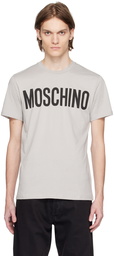 Moschino Gray Printed T-Shirt