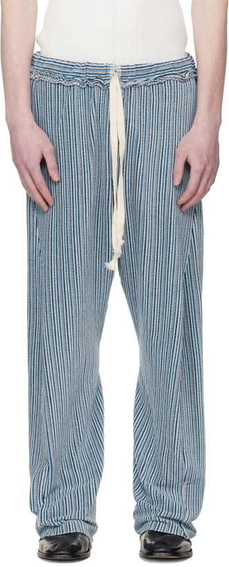 Photo: Edward Cuming Blue Twisted Track Pants