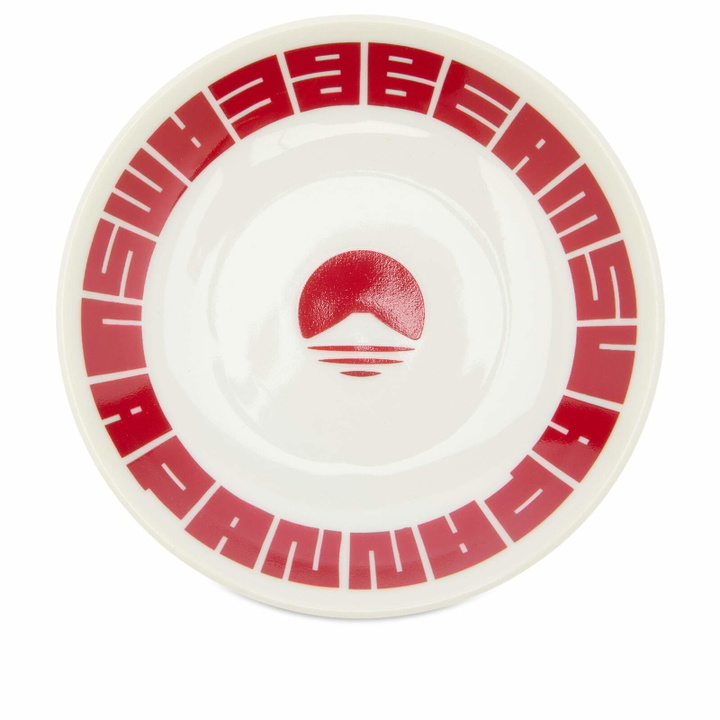 Photo: BEAMS JAPAN Small Dish in White/Red 