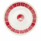 BEAMS JAPAN Small Dish in White/Red 