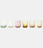 Bitossi Set of 6 glass tumblers